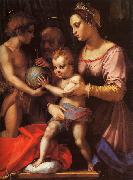 Andrea del Sarto The Holy Family with the Infant St.John oil on canvas